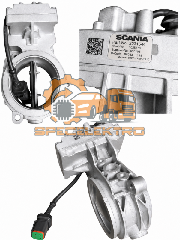 Przepustnica Powietrza Scania R G P S Euro 6 | 2231544 2434551 | Regenerowana
