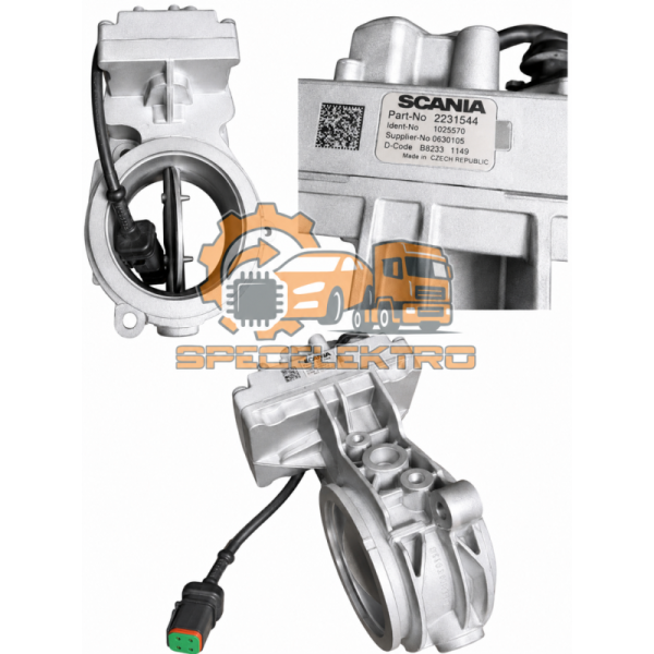 Przepustnica Powietrza Scania R G P S Euro 6 | 2231544 2434551 | Regenerowana